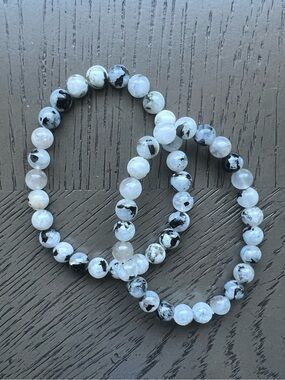 Indian Moonstone bracelet 7mm SIZE 6.5-7’